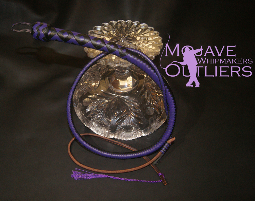 Mojave Outliers Whipmakers black and purple Budget Boudoir mini pocket snake whip