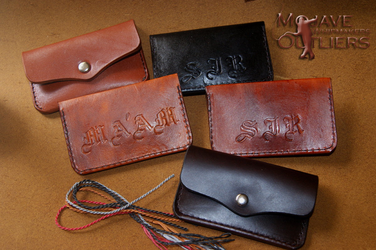 Personalized leather case for your extra crackers!